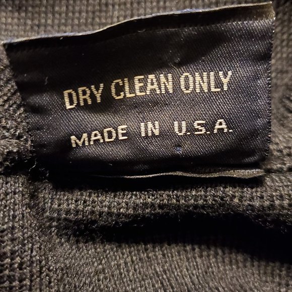 DEMETRE Pure Virgin Wool Black Aztec Trim Sweater Size M - Picture 8 of 8